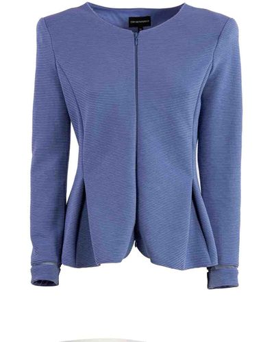 Emporio Armani Single-breasted Jacket - Blue