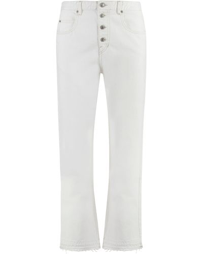 Isabel Marant Belden 5-pocket Straight-leg Jeans - White