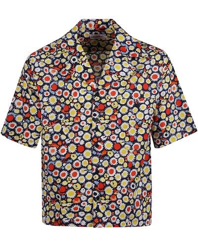 Charles Jeffrey Crop Floral Shirt - Multicolour