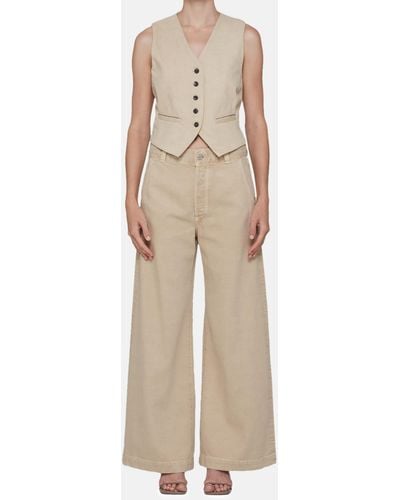 Citizens of Humanity Beverly Denim Trousers - Natural