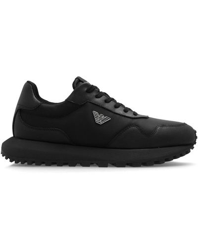 Emporio Armani Sustainability Low-top Sneakers - Black