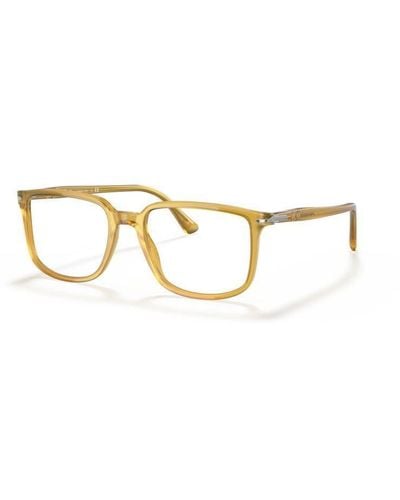 Persol Rectangle Frame Glasses - Metallic