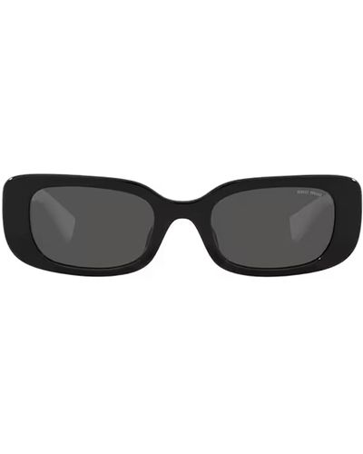 Miu Miu Rectangular-frame Sunglasses - Multicolour