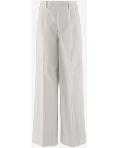 ARMARIUM Cotton Poplin Trousers - White