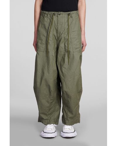 Needles Pants In Green Cotton