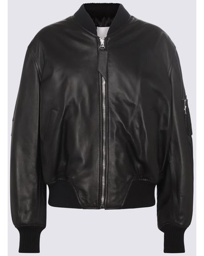 The Attico Leather Jacket - Black