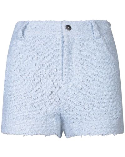 IRO Sky Tweed Shorts - Blue