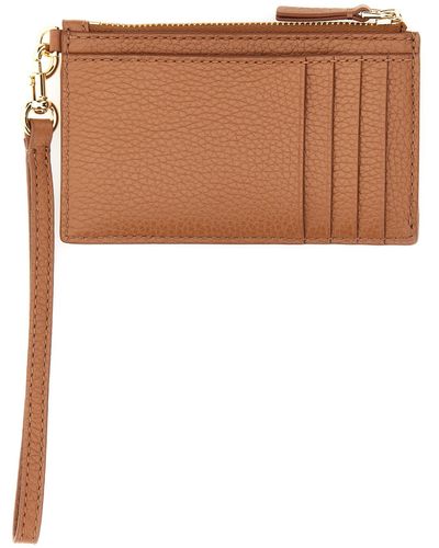 Marc Jacobs Card Holder With Strap - Brown