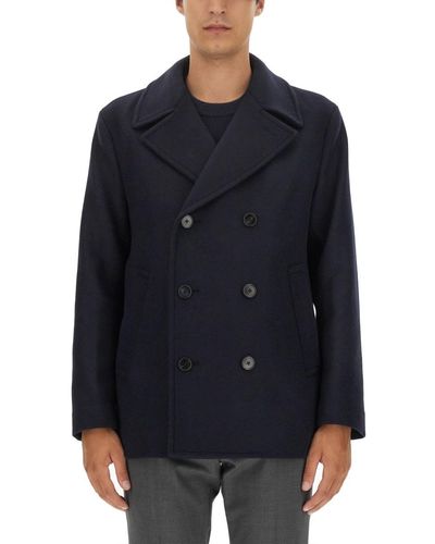 Theory Fredrick Double-Breasted Jacket - Blue