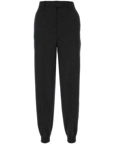 Prada Wool Sweatpants - Black