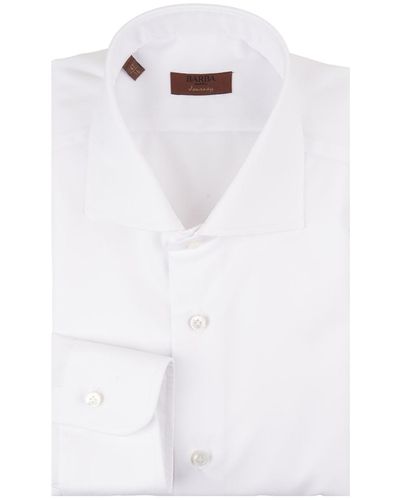 Barba Napoli Slim Fit Shirt - White