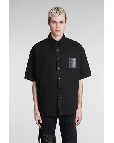 Raf Simons Shirt In Black Denim