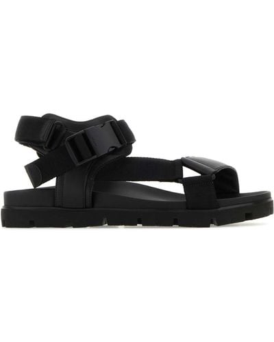 Prada Buckle-fastening Open-toe Sandals - Black