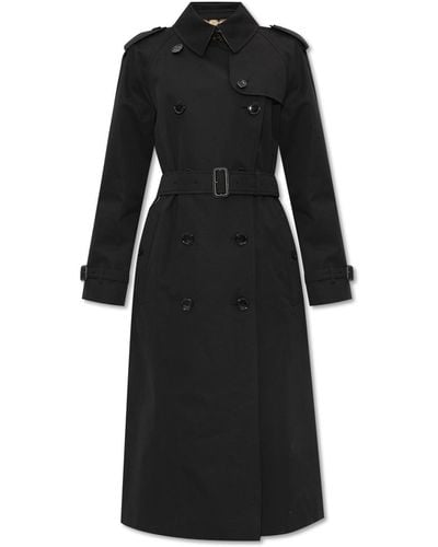 Burberry 'waterloo' Trench Coat, - Black