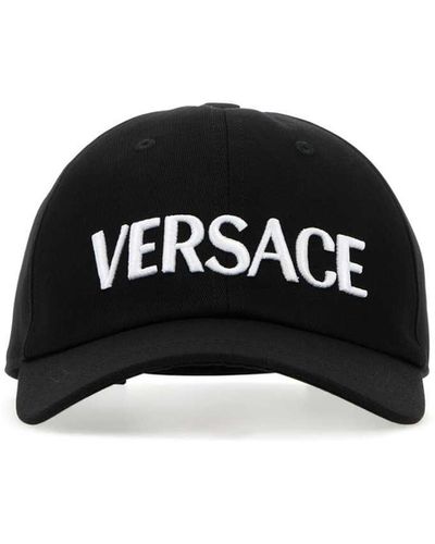 Versace Cotton Baseball Cap - Black
