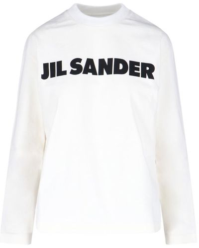 Jil Sander Logo Jumper - White