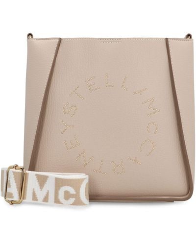 Stella McCartney Stella Logo Shoulder Bag - Natural