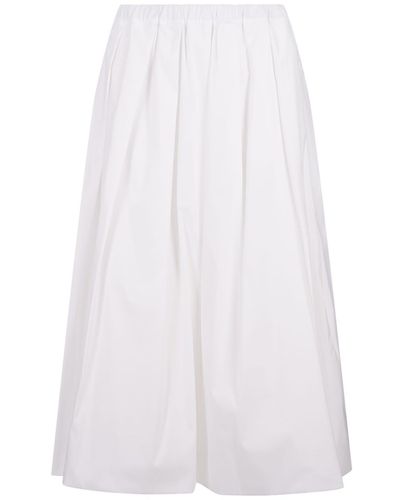 Fabiana Filippi Poplin Midi Skirt - White