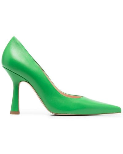 Liu Jo Leonie Hanne Leather Court Shoes - Green