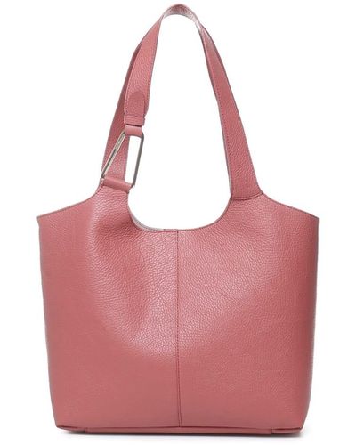 Coccinelle Leather Shopping Bag - Pink
