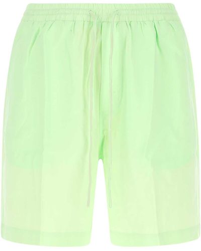 Nanushka Pastel Modal Blend Bermuda Shorts - Green