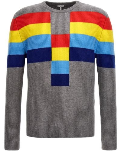 Loewe Colorblock Sweater - Blue