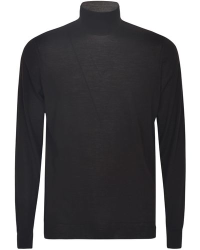 Drumohr High Neck Sweatshirt - Black