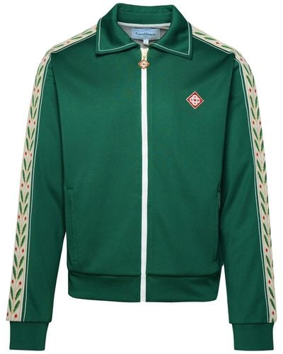 Casablancabrand Laurel Cotton Blend Sweatshirt - Green
