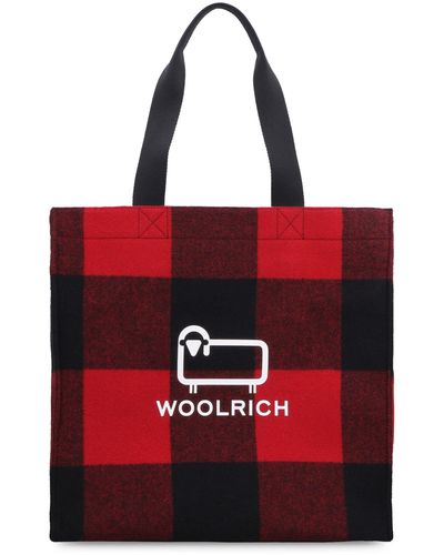 Woolrich Logo Detail Tote Bag - Red