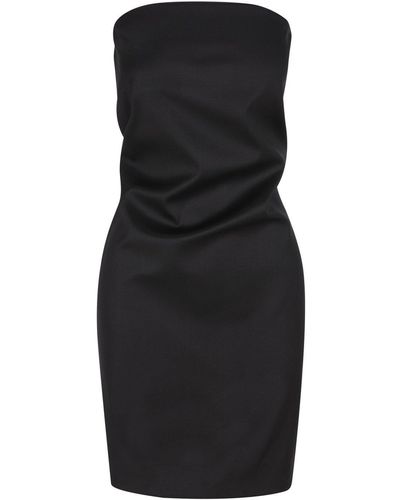 Saint Laurent Strapless Pencil Dress - Black