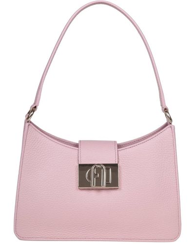 Furla Leather Shoulder Bag - Pink