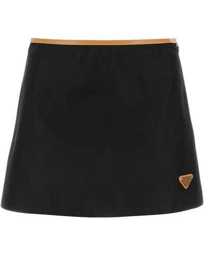 Prada Re-Nylon Mini Skirt - Black