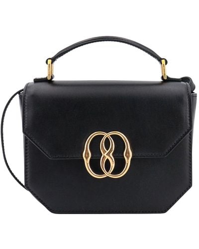 Bally Logo Plaque Handbag - Black