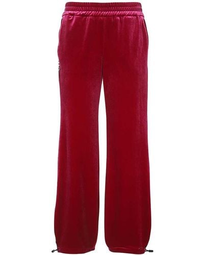 Versace Velvet Trousers - Red