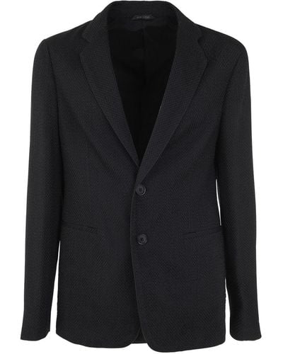 Giorgio Armani Piping Jacket Clothing - Black