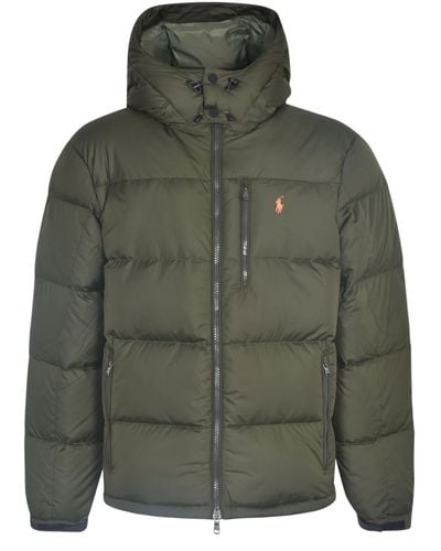 Polo Ralph Lauren Logo-embroidered Padded Recycled-polyester And Recycled-down Jacket X - Green