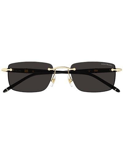 Montblanc Rectangle Frame Sunglasses - Black