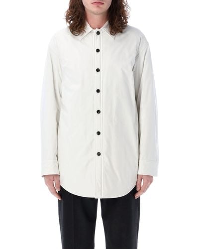 Bottega Veneta Overshirt Popeline Jacket - White