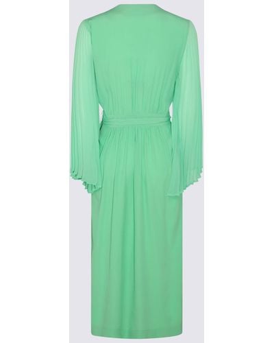 Dries Van Noten Light Silk Blend Dress - Green