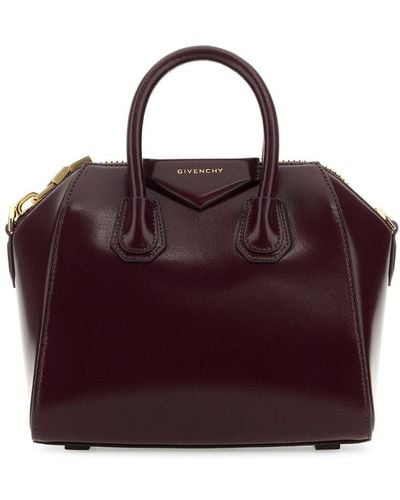 Givenchy Antigona Mini Top Handle Bag - Purple