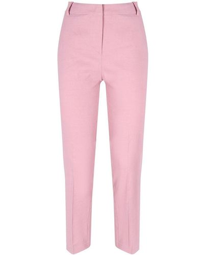 Pinko Cigarette-Fit Trousers Cloth Stitch - Pink