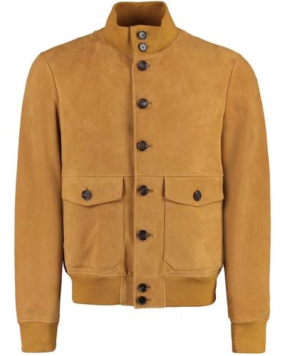 Bally Suede Jacket - Brown