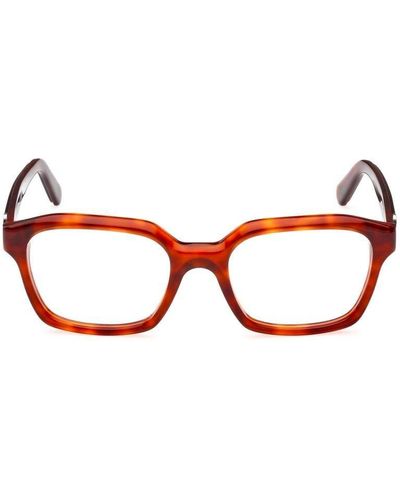 Moncler Square Frame Glasses - Black