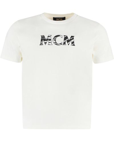 MCM Logo Cotton T-shirt - White