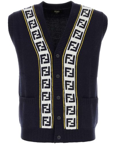 Fendi Wool Vest - Blue