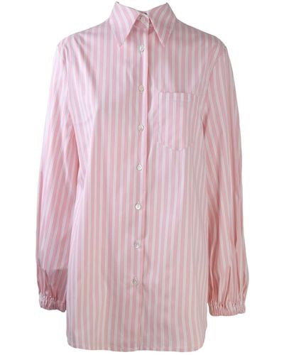 Semicouture Striped Cotton Shirt - Pink