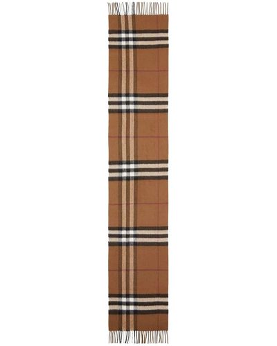 Burberry Giant Chk Scarf - Brown