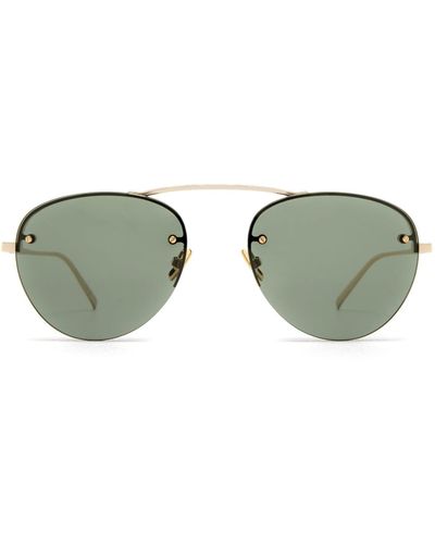 Saint Laurent Sl 575 Gold Sunglasses - Green