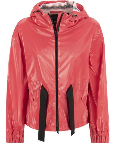 Herno Laminar Jacket With Hood - Red
