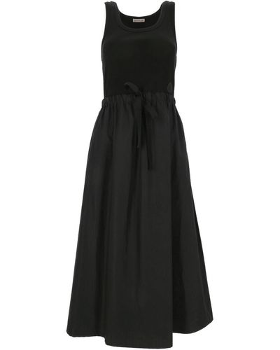 Moncler Paneled Sleeveless Dress - Black
